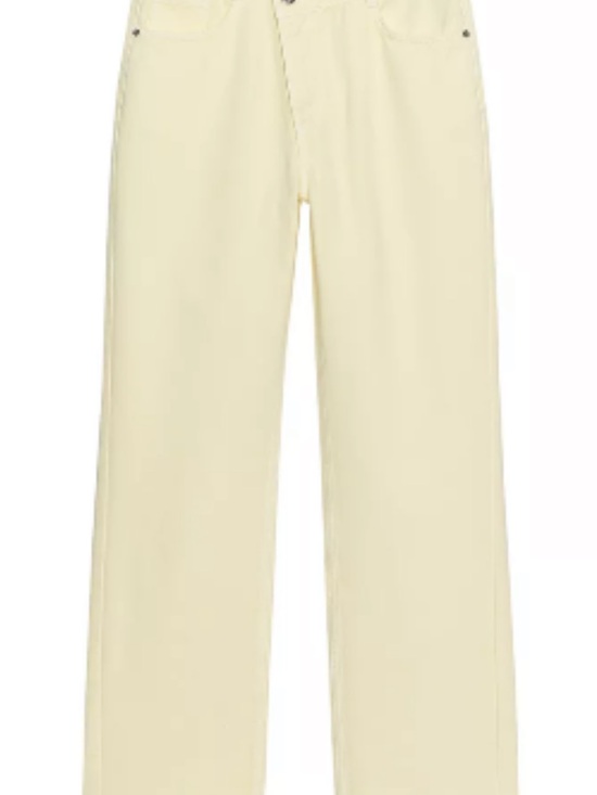 Zara Denim - Zara Soft Cream straight Leg Trousers